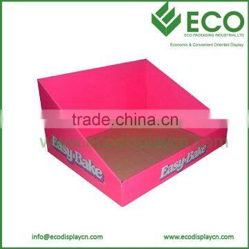 Red Corrugated Paper Display Counters For Sale