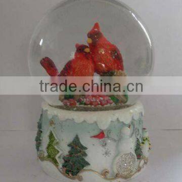 The most popular christmas snow globe,musical snow globe