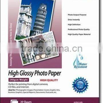 260gsm inkjet glossy cast coated picture paper & glossy photo paper(cast coated,for inkjet priners)