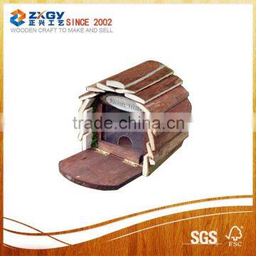 Small Wooden Bird House With Different Design Image photo-2