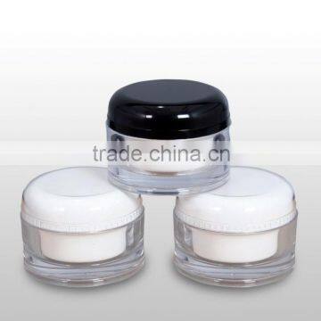 50ml blue transparent cubic acrylic cosmetic jar