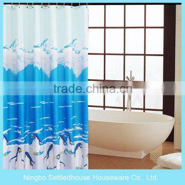 Ocean penguin animals bathroom customed peva shower curtain