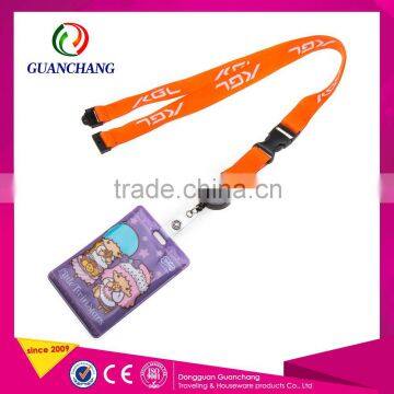 Rhinestone Single Custom Personalized Lanyard With Id Badge Holder