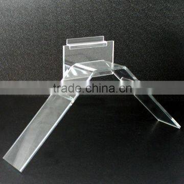 2-Sided Acrylic Slatwall Shoe Display Shelf ( Holder /Riser /Stand/ Rack)