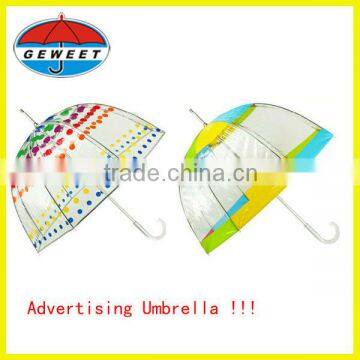 High Quality Advertising Straight Clear Poe Umbrella