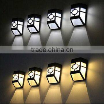 4Pcs Outdoor Waterproof Solar Wall Antique Retro Garden Lights Landscape Lamp