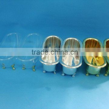 Bathtub shape container, empty plastic mini bathtub container for hold products