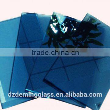 sell high quality 5.5mm dark blue reflective glass with CCC ,CE,ISO9001 certification