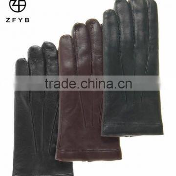 ZF5712 Plain leather gloves men leather gloves