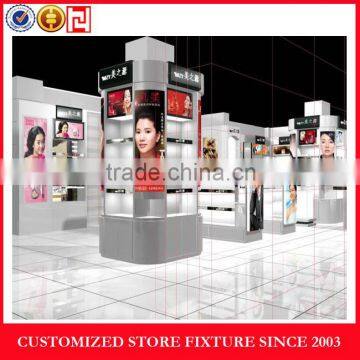 Modern concept design comestic display racks for whole store fixture