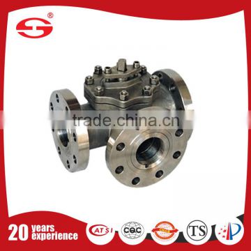 Hydraulic Power and Ball Structure Motoriszd three way WCB ball valve