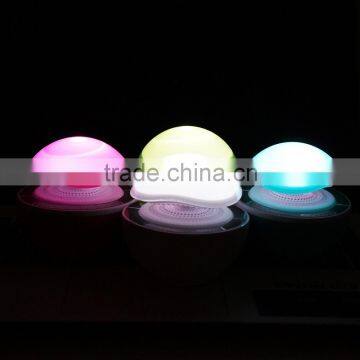 Best mini portable home led night light bluetooth wireless bass speaker with microphone