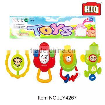 Top selling lovely design baby rattle cheap small plastic toys