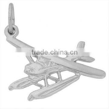 3D seaplane charms and pendants zinc alloy charms