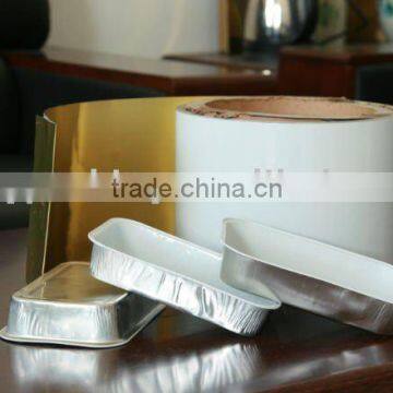 Coating aluminum foil for food container