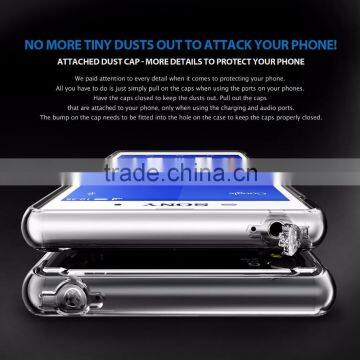 Samco Simple & Clear TPU+PC Bumper Back Cover for Sony Xperia Z3 for Sony Xperia Z3 Transparent Phone Housing photo-2