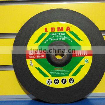 stone flap reinforcing fiber abrasive resin bonded cutter off disc