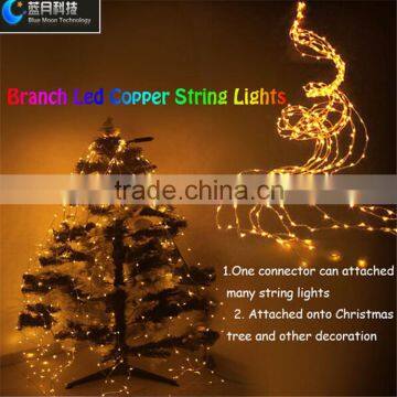 Vine tree 300led led copper wire string lights for christmas