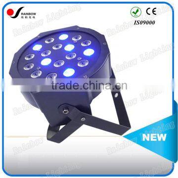 Good Design Colorful Pro DJ 18Pcs 1W RGBW 4in1 LED Par Flat Light