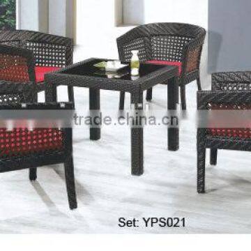 aluminum furniture for high tea patio elegant leisure rattan wicker chairs table garden set