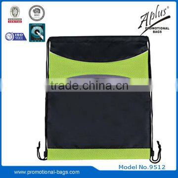 promotional polyester drawstring bag gym bag