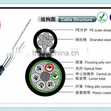 2015 Hot sell aerial self support Fiber optic cable GYTC8S