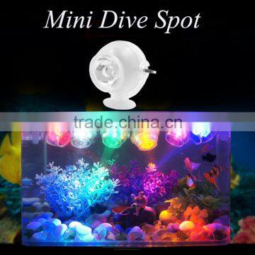 Eco-friends High Quality Aquarium Fish Tank Submersible Waterproof Underwater RGB Led Spotlight Light photo-2