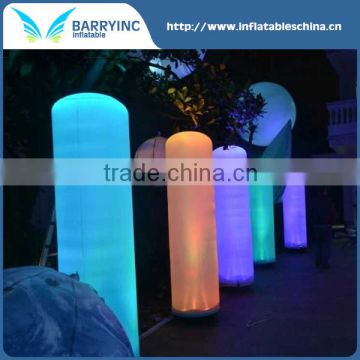 Customzied logo printing inflatable LED pillar China