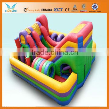 Giant inflatable combo game, bouncy slide