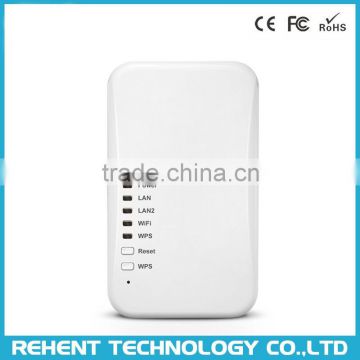 Wallmount 2.4G 27dBm High Power 300M 11N Wireless WiFi Repeater EU/US/AU/UK Power Adapter