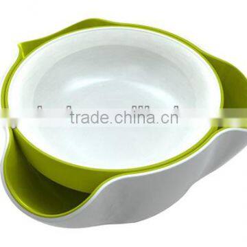 double dish snack bowl