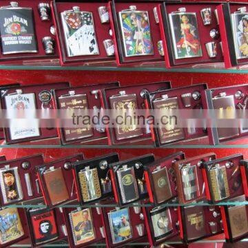 9oz and 18oz Hip Flask Add to Four Cups and a Funnel in Gift Set Box photo-5