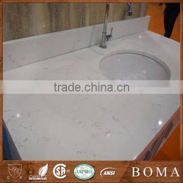 New arrival Carrara White Color Quartz Stone Vanity Top