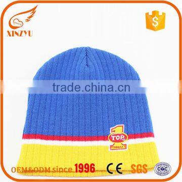2016 wholesale pom pom slouchy beanie knit wool crochet hat