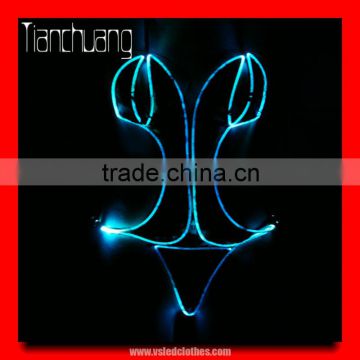 sexy light up bra pant/luminous girl sexy tube sexy bra/ladies underwear sexy bra and panty new design