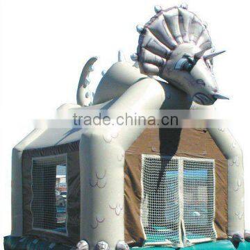 Triceratops Dinosaur inflatable bounce house