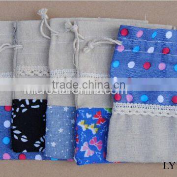 10*13cm IN Stock 2016 Stockgood Selling Jewelry Customized Wholesale Soft Burlap Bag