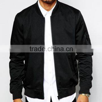 Fabric bomber jacket for man