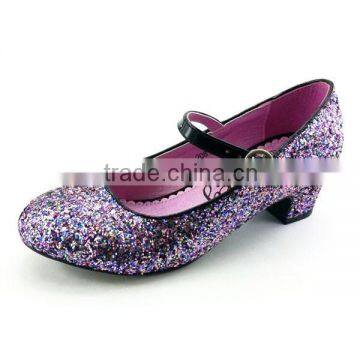 Blingbling comfortable children low heel shoes