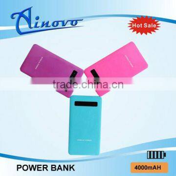2016 4000ma metal case phone charger ,usb uno power bank