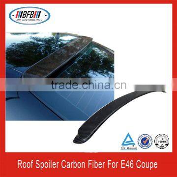 CARBON FIBER E46 COUPE 2DR ROOF WING REAR SPOILER for BMW E46 M3