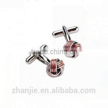 Fashion Knot Design Enamel Stainless Steel Cuff Links