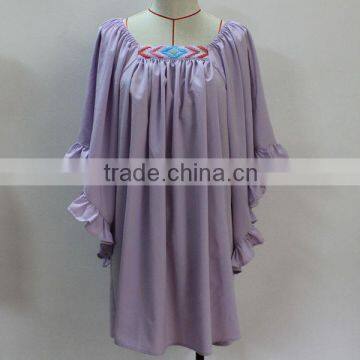 high quality OEM cheap dresses online middle aged women embroidered chiffon dress