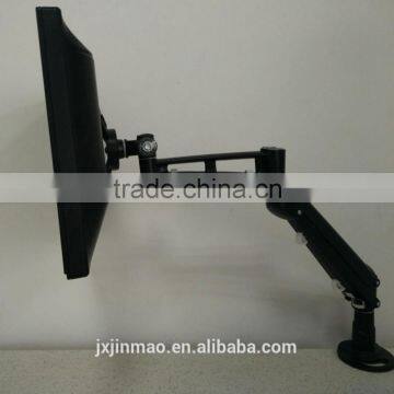 office furniture single arm gas spring aluminum monitor arm metal brackets