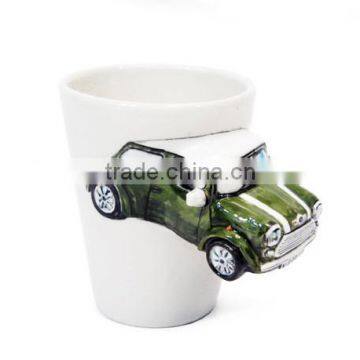 ceramic car mug 3D car handpaint