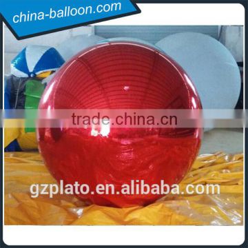 Giant/large/big 2m-8m red inflatable mirror ball for party decorations/advertising