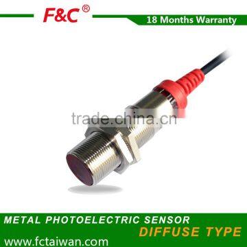 F&C M18 Metal Diffuse Photoelectric Sensor for Sales photo-1