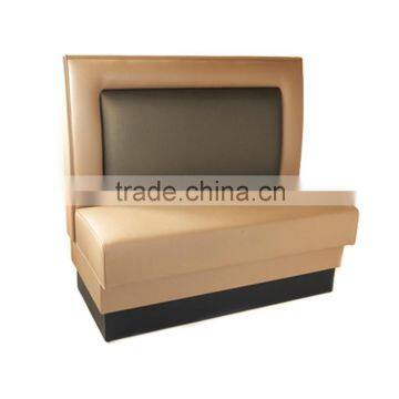 Cafe furniture leather restaurant booth YK70127