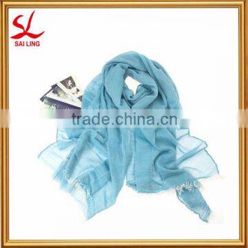 Fashion Plain Pure Color Viscose Scarf Wholesale Solid Max Women Pashmina Shawl