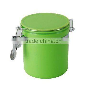 PP plastic iron lock air-tight canister with lid